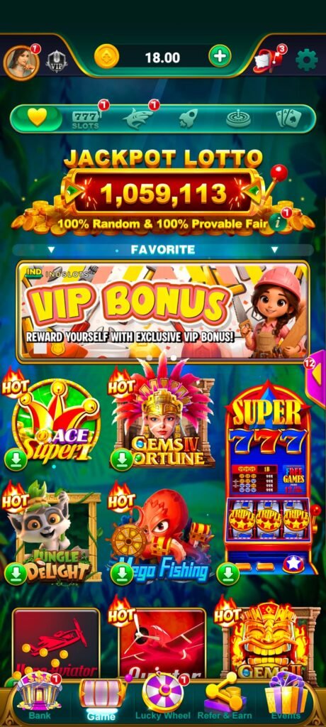 IND SLOTS APP में कितने प्रकार के Games हैं? (Full List)
