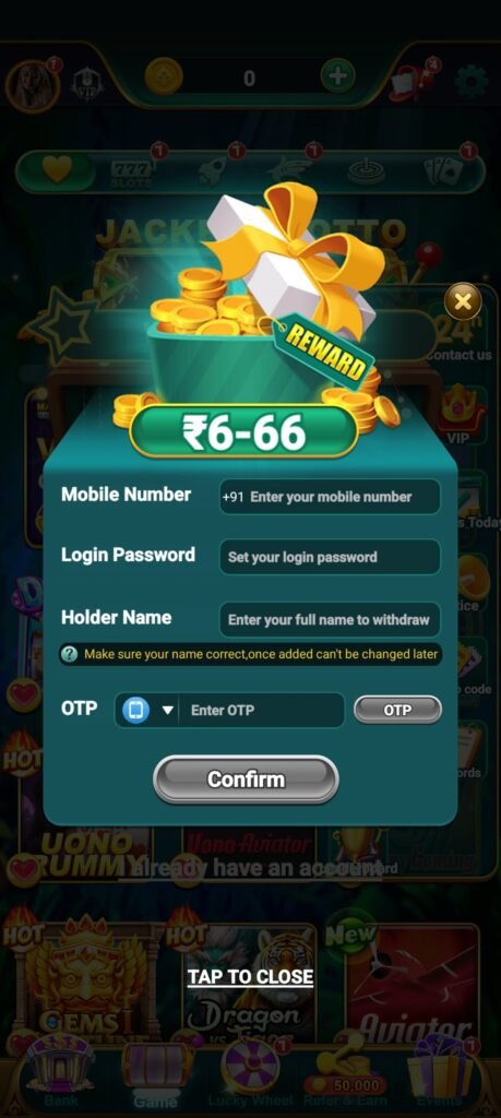 How To Register Maha Game App Account